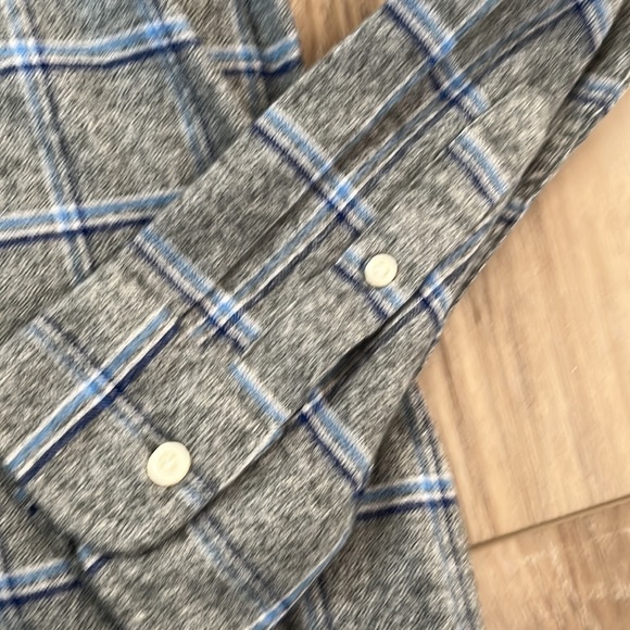 Jachs Ny Men's Classic Fit Flannel Shirt Gray Size XL NEW - Picture 4 of 7